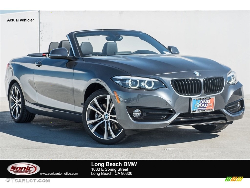 2018 2 Series 230i Convertible - Mineral Grey Metallic / Black photo #1