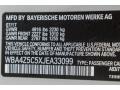 A83: Glacier Silver Metallic 2018 BMW 4 Series 440i Convertible Color Code