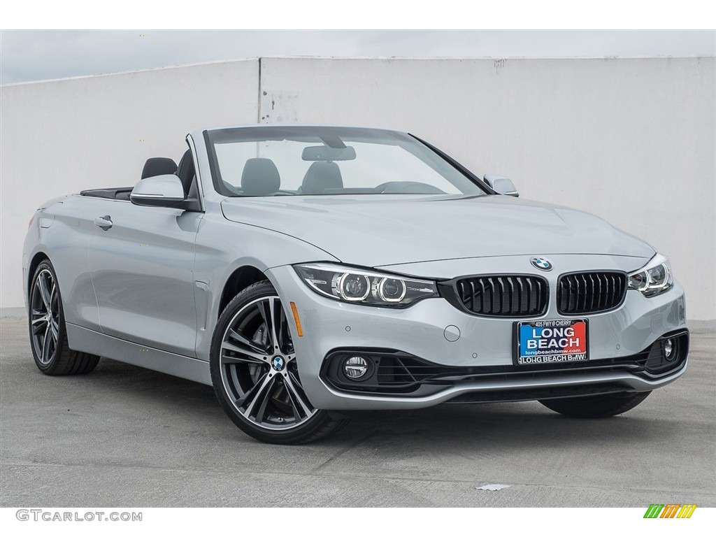 Glacier Silver Metallic 2018 BMW 4 Series 440i Convertible Exterior Photo #123707594
