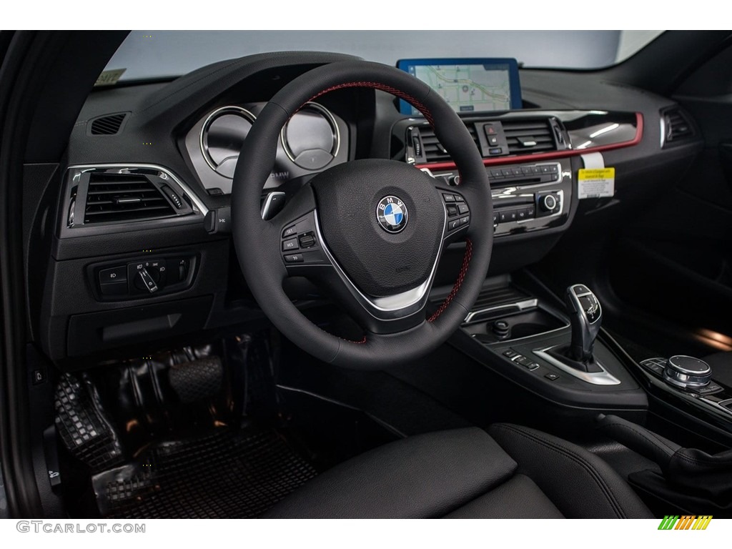 2018 BMW 2 Series 230i Convertible Black Dashboard Photo #123707897