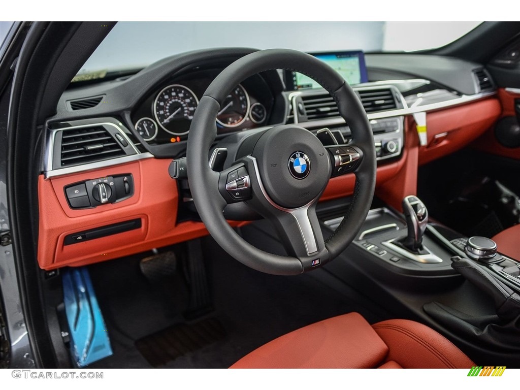 Coral Red Interior 2018 BMW 4 Series 440i Convertible Photo #123708074
