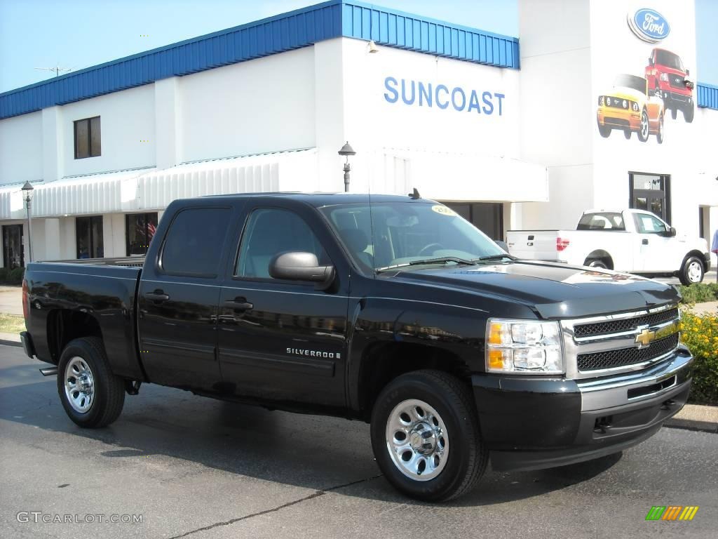 2009 Silverado 1500 LS Crew Cab - Black / Dark Titanium photo #1