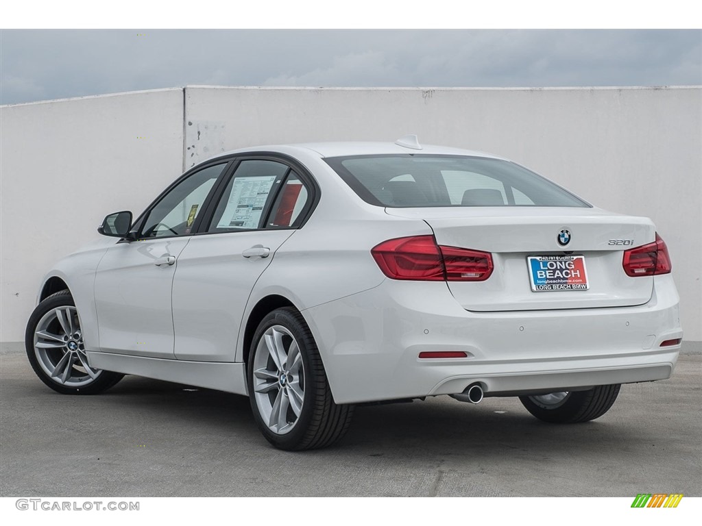 2018 3 Series 320i Sedan - Alpine White / Black photo #3
