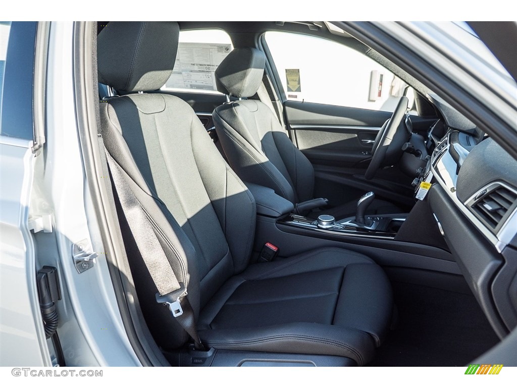 2017 3 Series 330i Sedan - Glacier Silver Metallic / Black photo #2