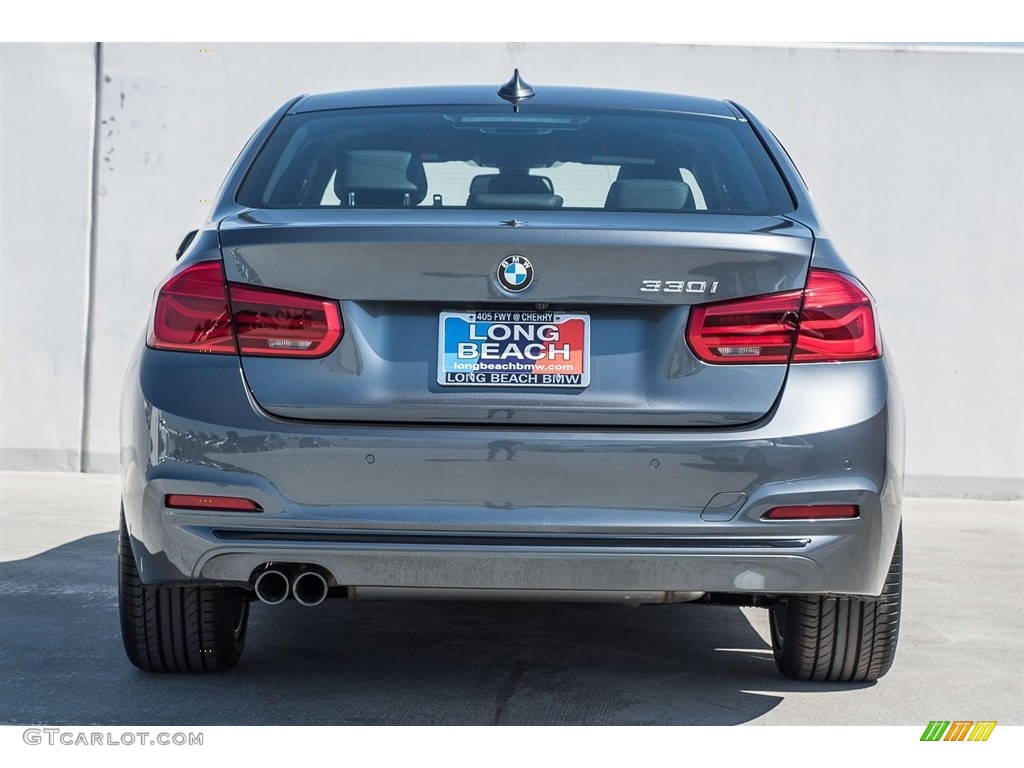 2017 3 Series 330i Sedan - Mineral Grey Metallic / Black photo #4