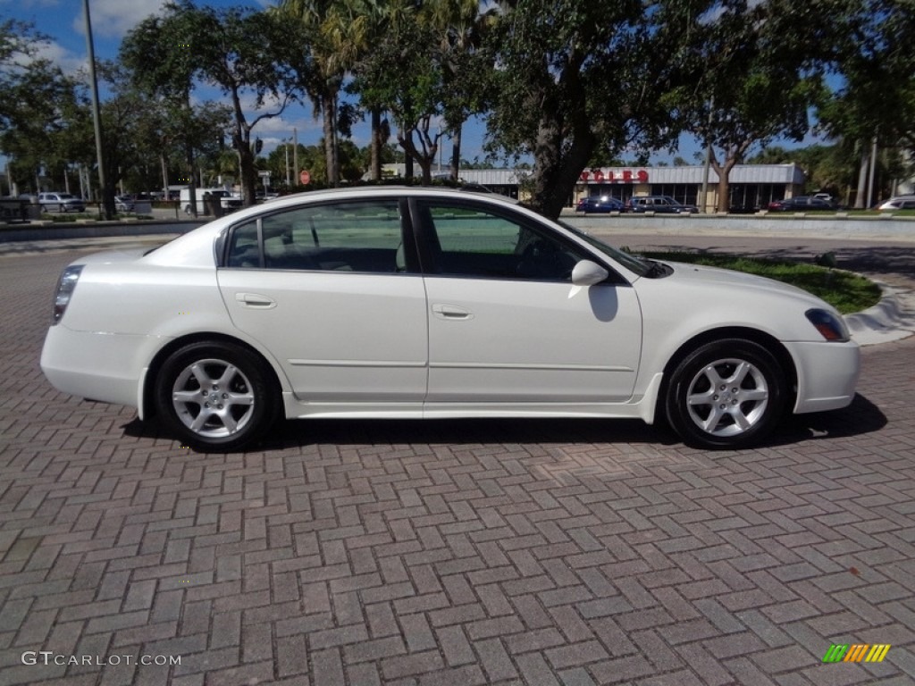 2006 Altima 3.5 SL - Satin White Pearl / Blond photo #11