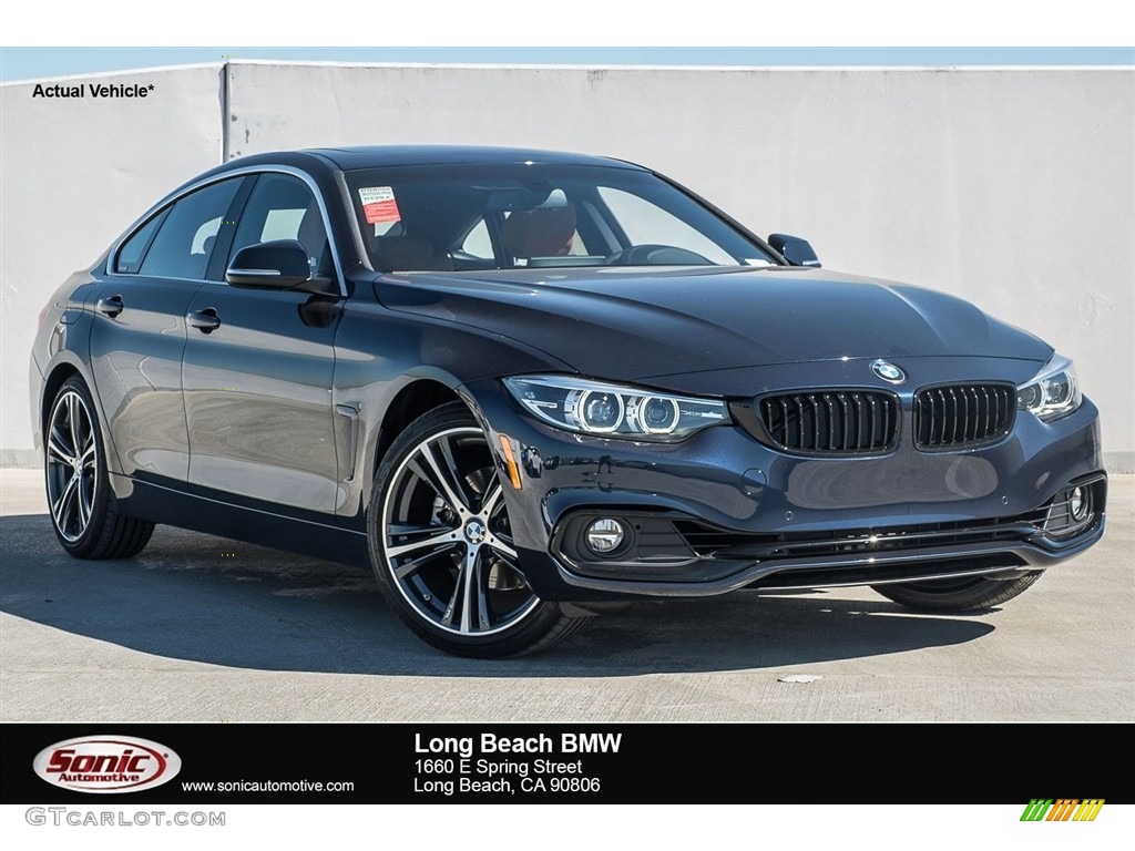 2018 4 Series 430i Gran Coupe - Imperial Blue Metallic / Cognac photo #1