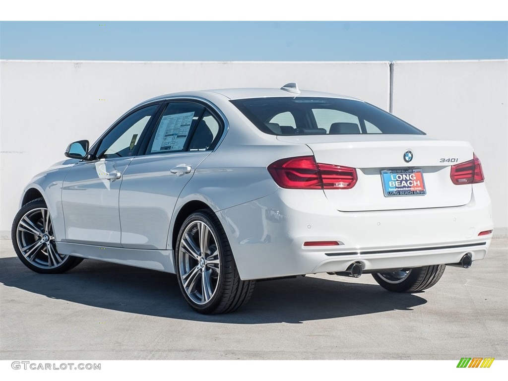 2018 3 Series 340i Sedan - Alpine White / Black photo #3