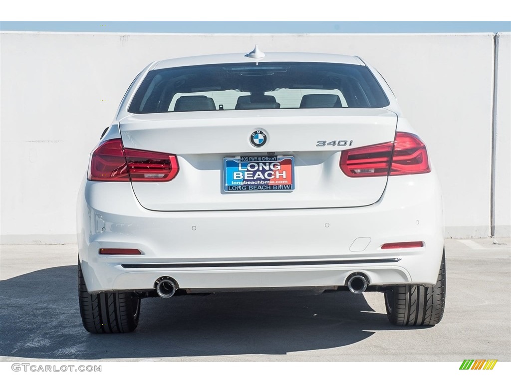 2018 3 Series 340i Sedan - Alpine White / Black photo #4