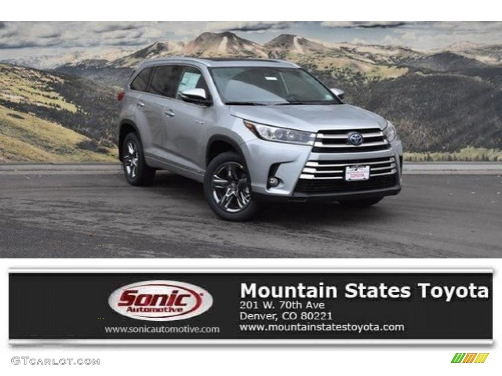 2018 Highlander Hybrid Limited AWD - Celestial Silver Metallic / Black photo #1