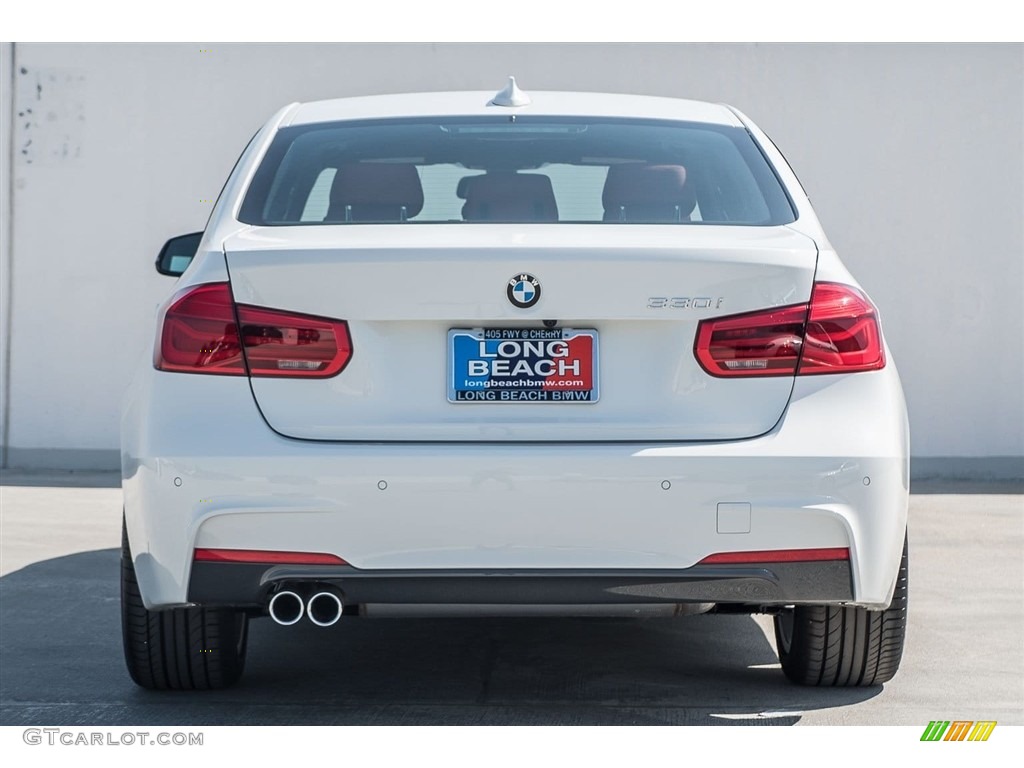 2017 3 Series 330i Sedan - Alpine White / Coral Red photo #4