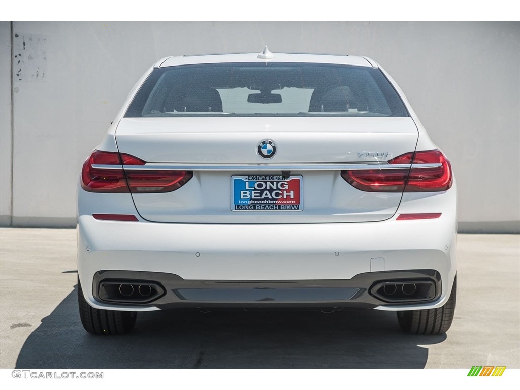 2018 7 Series 750i Sedan - Mineral White Metallic / Black photo #4