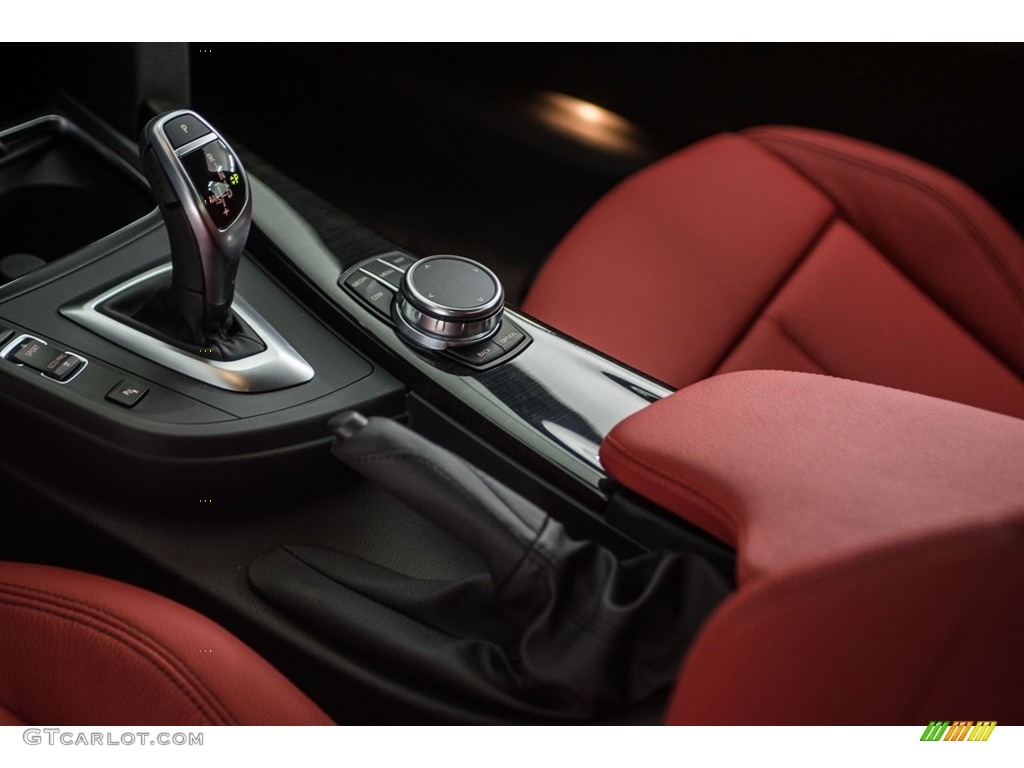 2017 3 Series 330i Sedan - Jet Black / Coral Red photo #7