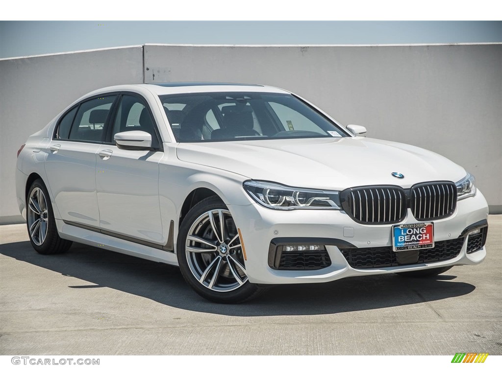 2018 7 Series 750i Sedan - Mineral White Metallic / Black photo #12