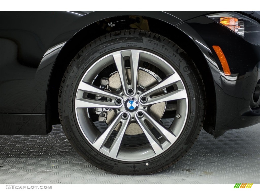 2017 3 Series 330i Sedan - Jet Black / Coral Red photo #9