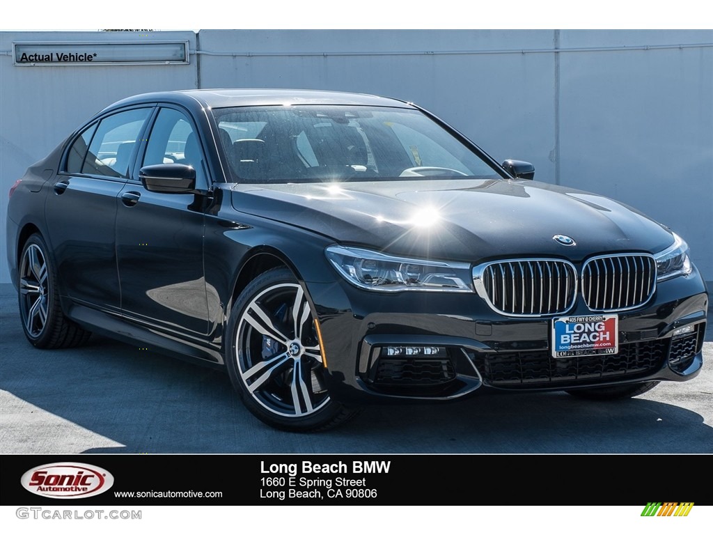 2018 7 Series 750i Sedan - Black Sapphire Metallic / Black photo #1