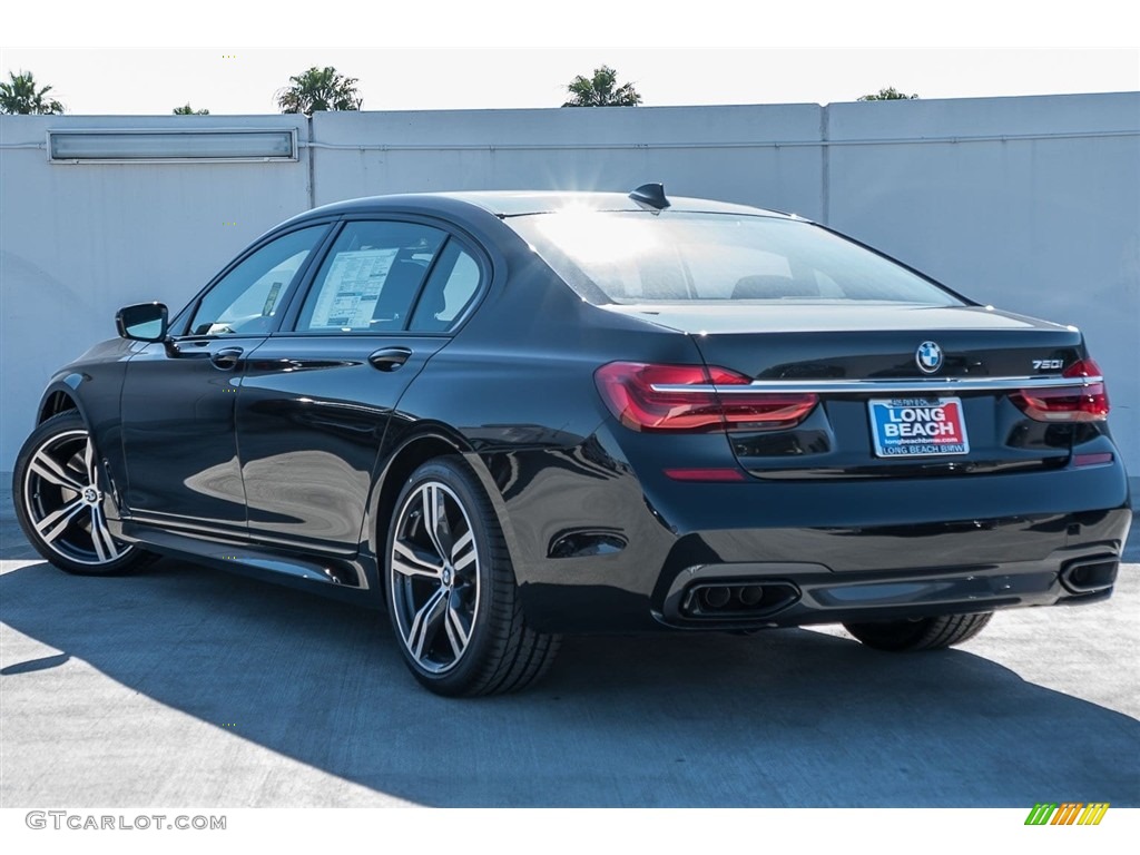 2018 7 Series 750i Sedan - Black Sapphire Metallic / Black photo #3