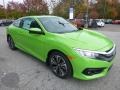 Energy Green Pearl 2018 Honda Civic EX-T Coupe Exterior