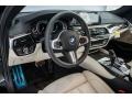 2018 BMW 5 Series Ivory White Interior Front Seat Photo