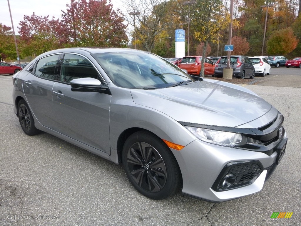 Lunar Silver Metallic 2018 Honda Civic EX Hatchback Exterior Photo #123714005