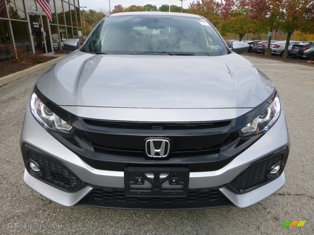 2018 Civic EX Hatchback - Lunar Silver Metallic / Black photo #6