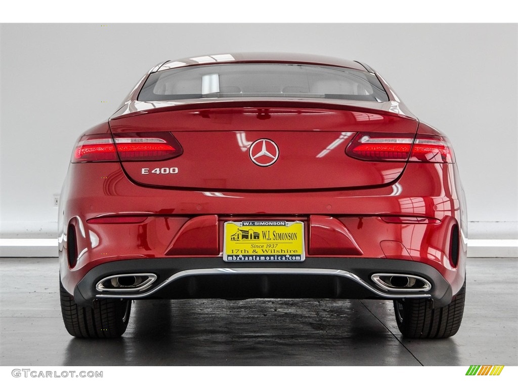 2018 E 400 Coupe - designo Cardinal Red Metallic / Macchiato Beige/Espresso Brown photo #4