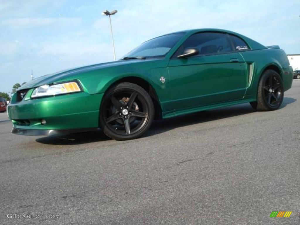 1999 Mustang GT Coupe - Electric Green Metallic / Dark Charcoal photo #3