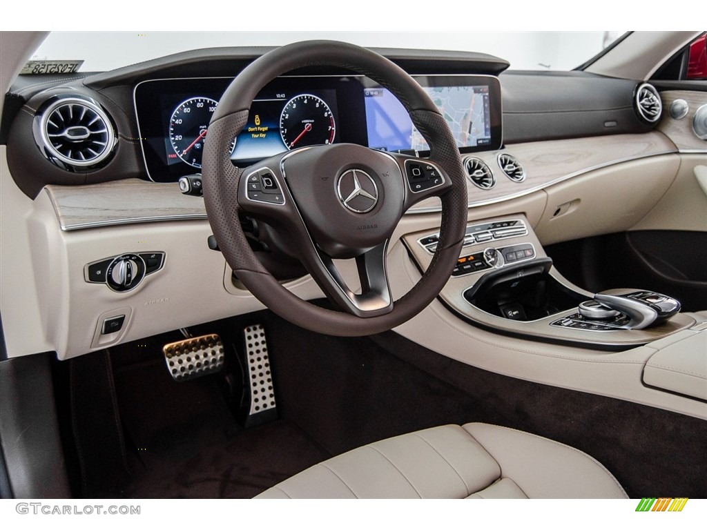 2018 E 400 Coupe - designo Cardinal Red Metallic / Macchiato Beige/Espresso Brown photo #6