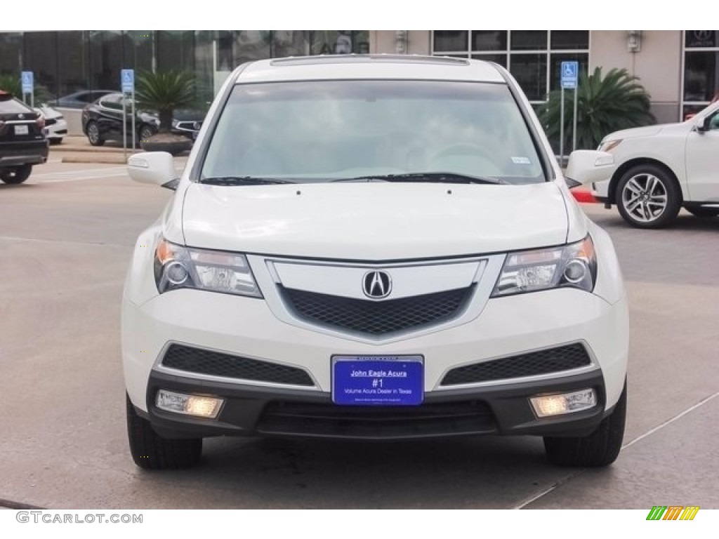 2011 MDX  - Aspen White Pearl / Taupe photo #2