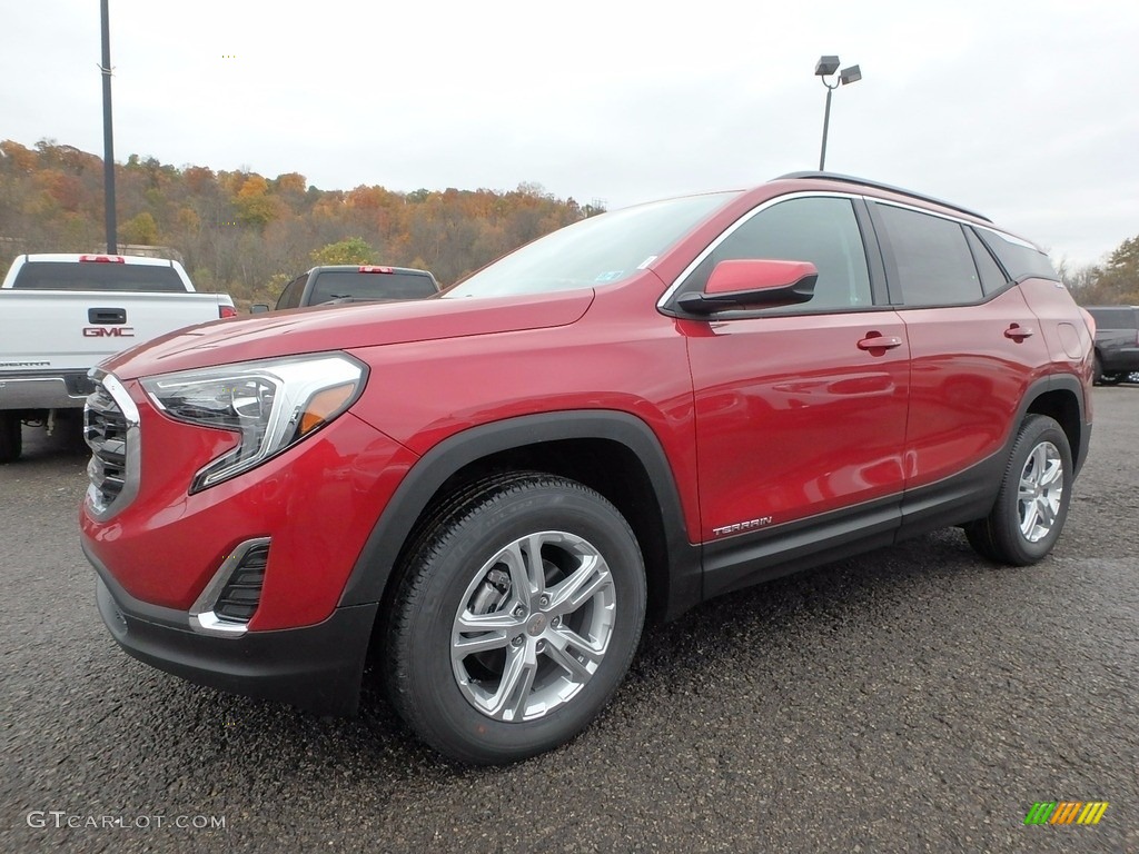 Red Quartz Tintcoat 2018 GMC Terrain SLE AWD Exterior Photo #123717108