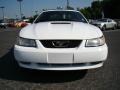 2000 Crystal White Ford Mustang V6 Convertible  photo #7