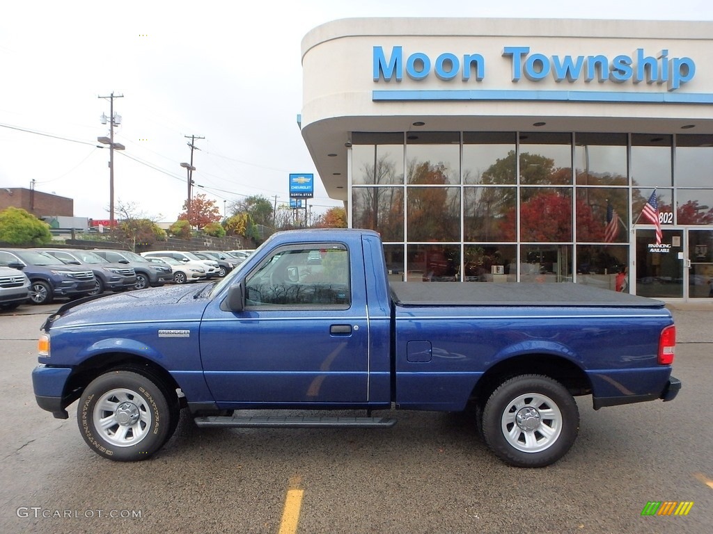 2010 Ranger XLT Regular Cab - Vista Blue Metallic / Medium Dark Flint photo #2