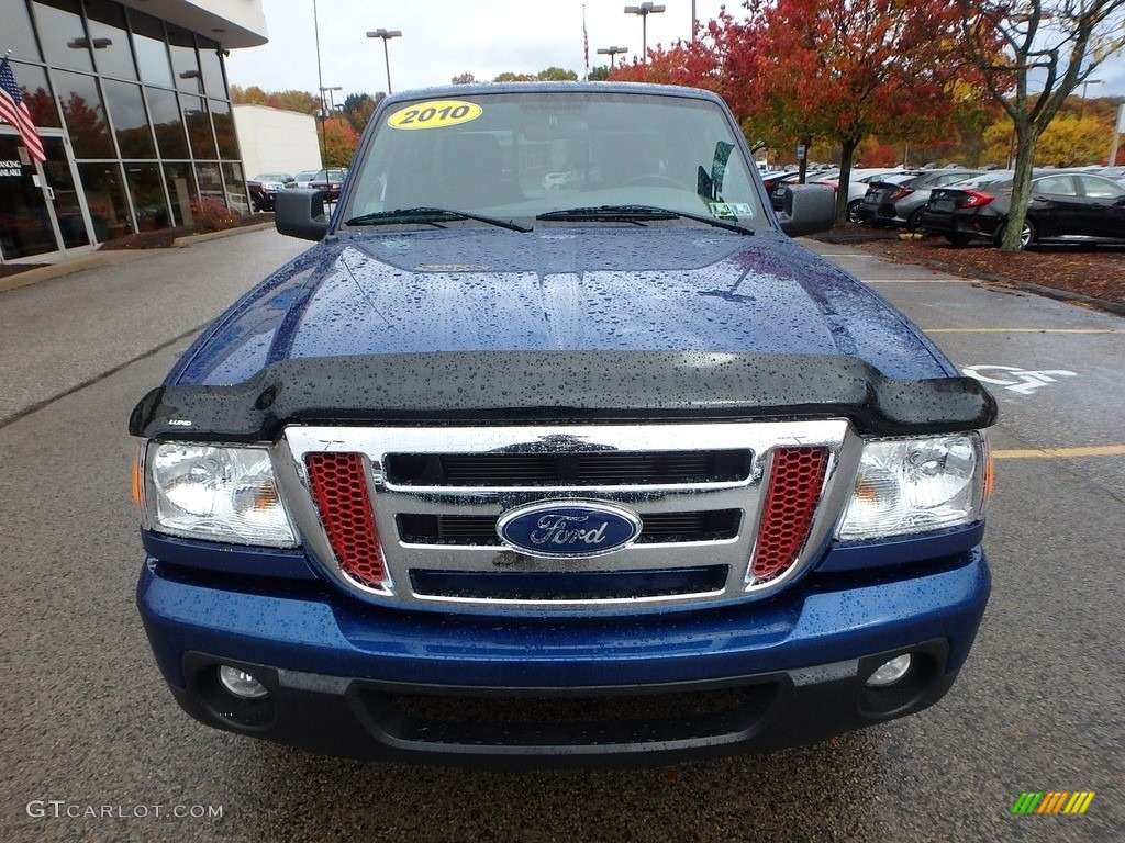 2010 Ranger XLT Regular Cab - Vista Blue Metallic / Medium Dark Flint photo #8