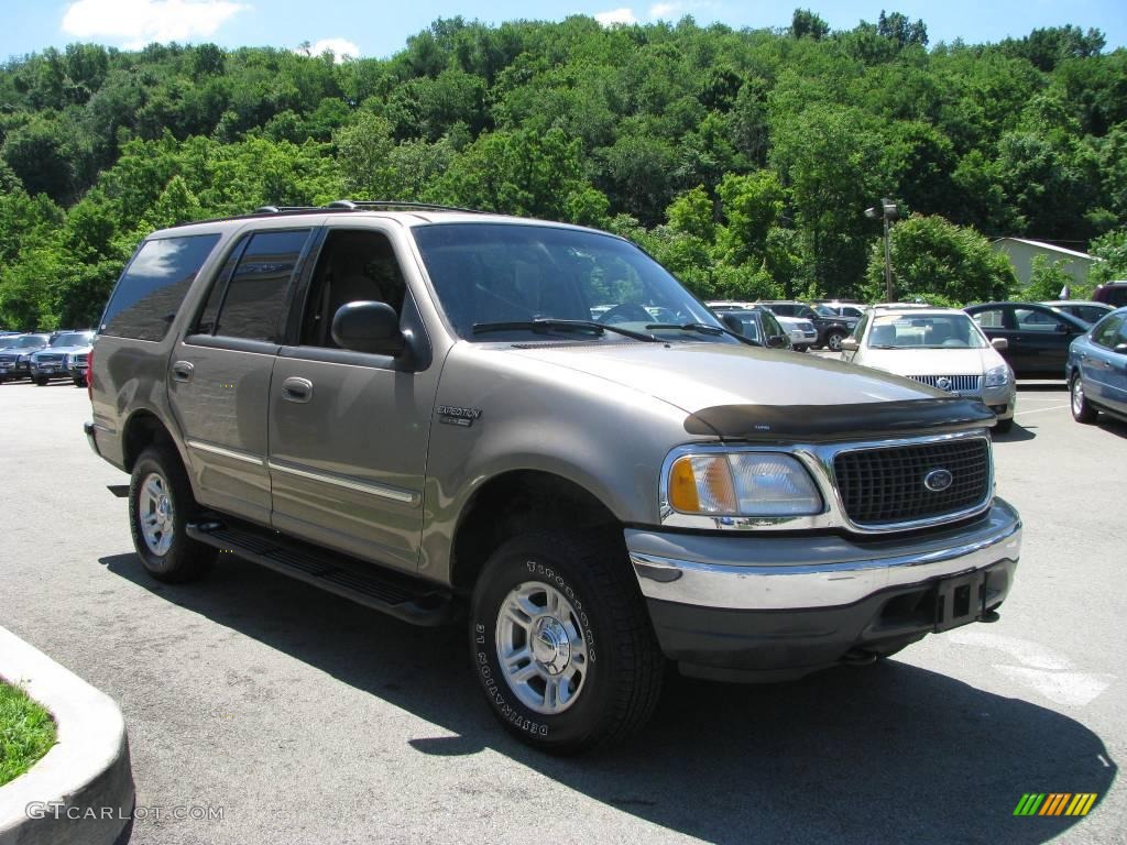 2001 Expedition XLT 4x4 - Arizona Beige Metallic / Medium Parchment photo #4