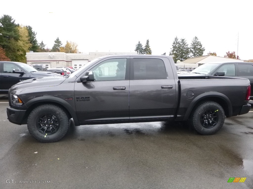 2018 1500 Rebel Crew Cab 4x4 - Granite Crystal Metallic / Black photo #2