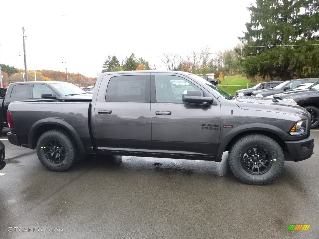 2018 1500 Rebel Crew Cab 4x4 - Granite Crystal Metallic / Black photo #6