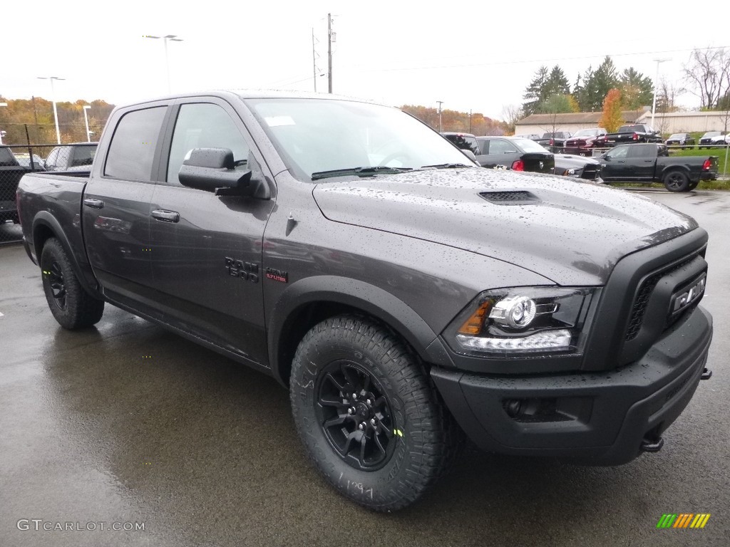 2018 1500 Rebel Crew Cab 4x4 - Granite Crystal Metallic / Black photo #7
