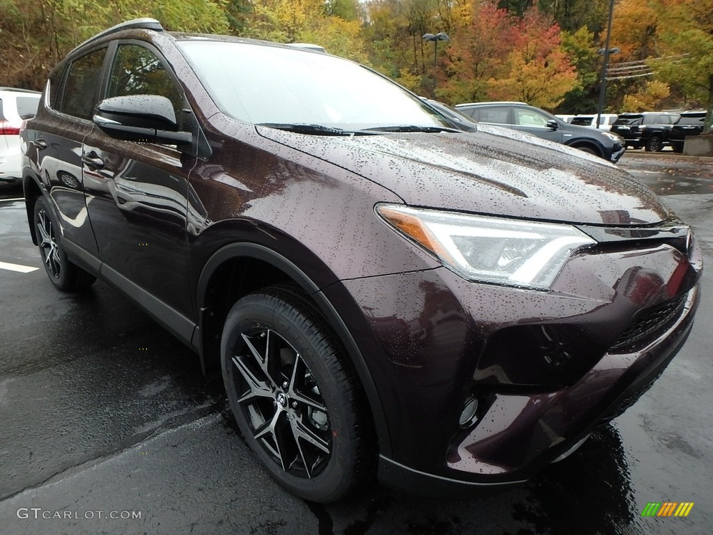 2018 RAV4 SE AWD - Black Current Metallic / Black photo #1