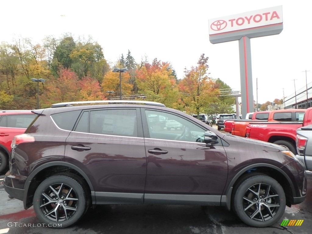 Black Current Metallic 2018 Toyota RAV4 SE AWD Exterior Photo #123721790