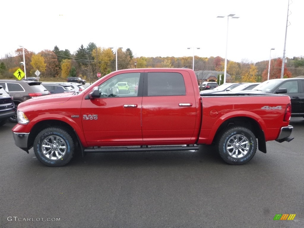 Flame Red 2018 Ram 1500 Big Horn Crew Cab 4x4 Exterior Photo #123722168