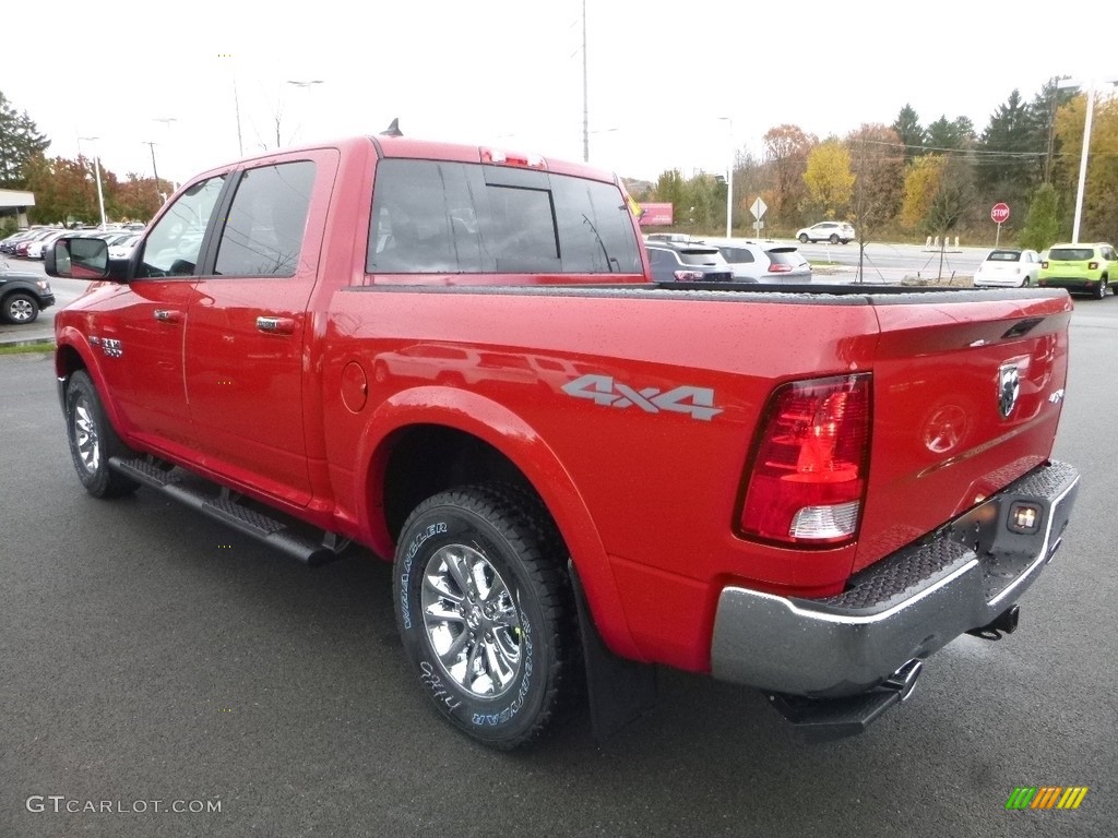 2018 1500 Big Horn Crew Cab 4x4 - Flame Red / Black/Diesel Gray photo #3