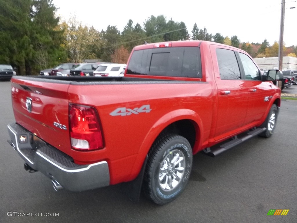 2018 1500 Big Horn Crew Cab 4x4 - Flame Red / Black/Diesel Gray photo #5
