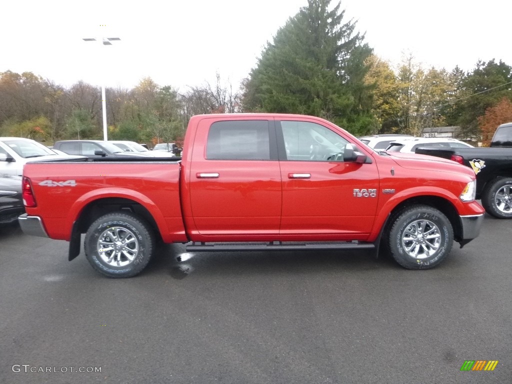 2018 1500 Big Horn Crew Cab 4x4 - Flame Red / Black/Diesel Gray photo #6