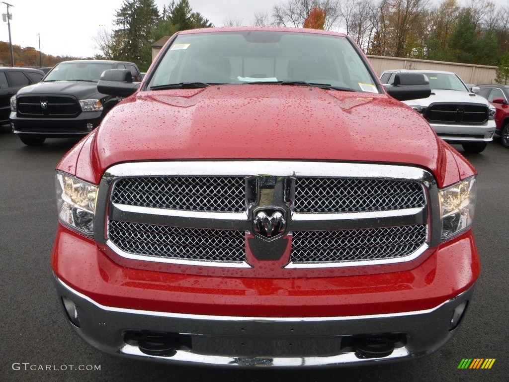 2018 1500 Big Horn Crew Cab 4x4 - Flame Red / Black/Diesel Gray photo #8