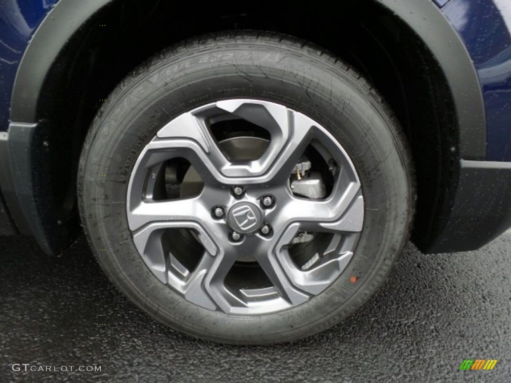 2017 CR-V EX AWD - Obsidian Blue Pearl / Gray photo #4
