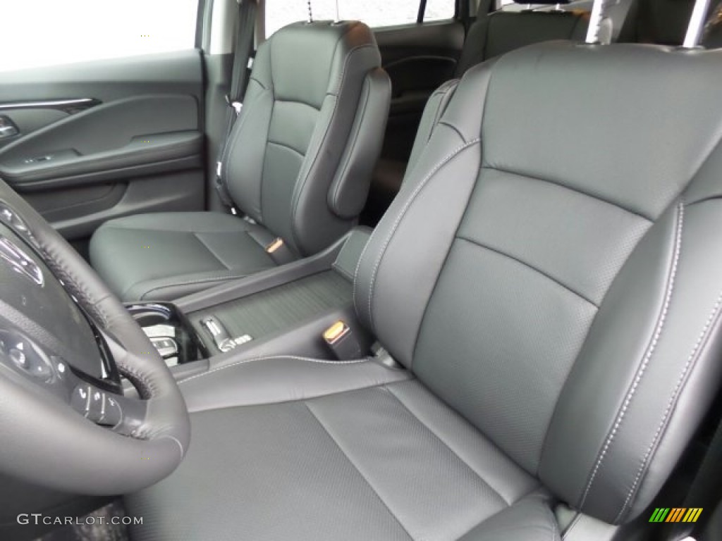 2017 Pilot Elite AWD - Modern Steel Metallic / Black photo #10