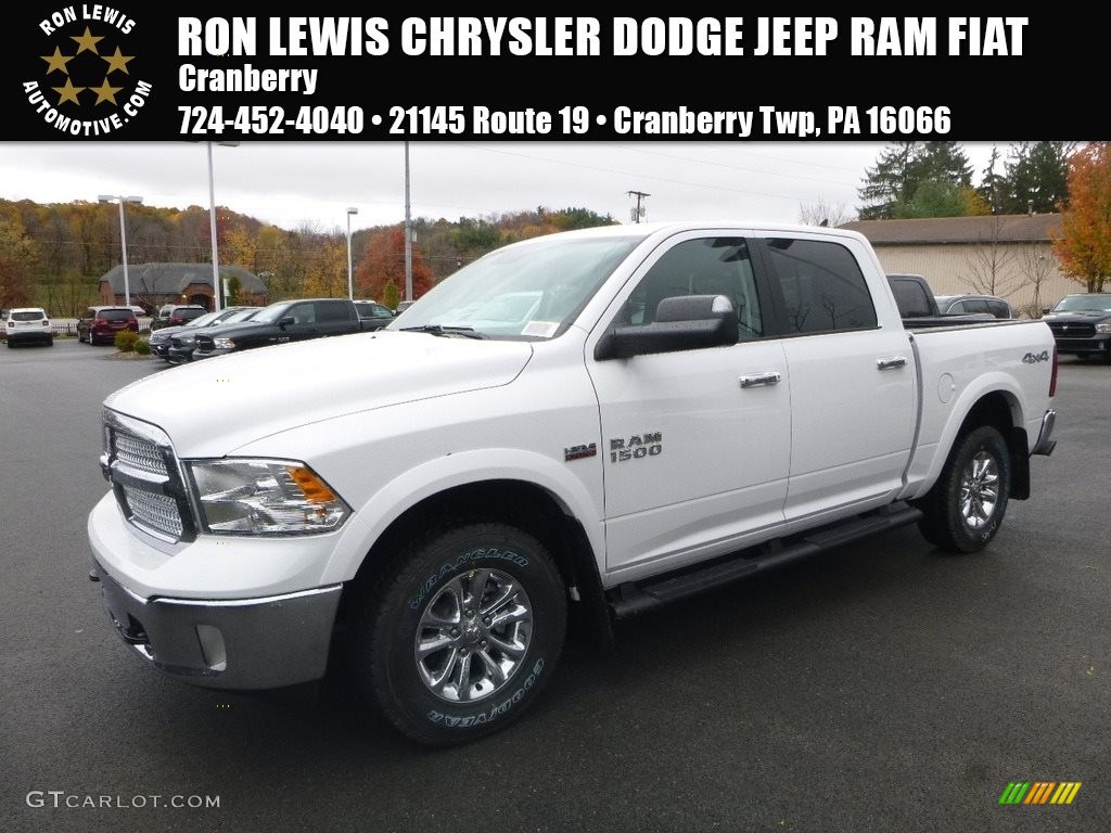 2018 1500 Big Horn Crew Cab 4x4 - Bright White / Black/Diesel Gray photo #1