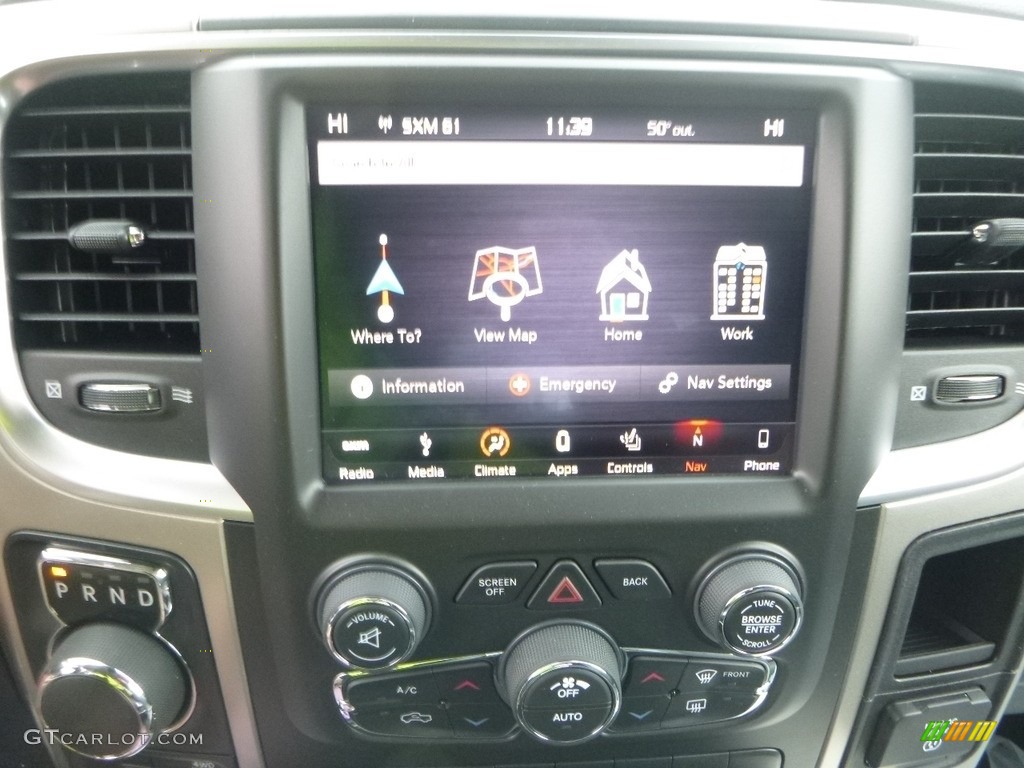 2018 1500 Big Horn Crew Cab 4x4 - Bright White / Black/Diesel Gray photo #17