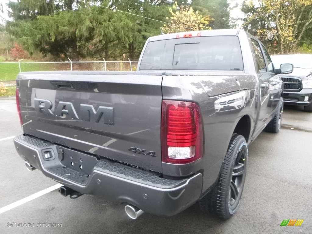 2018 1500 Night Crew Cab 4x4 - Granite Crystal Metallic / Black photo #5