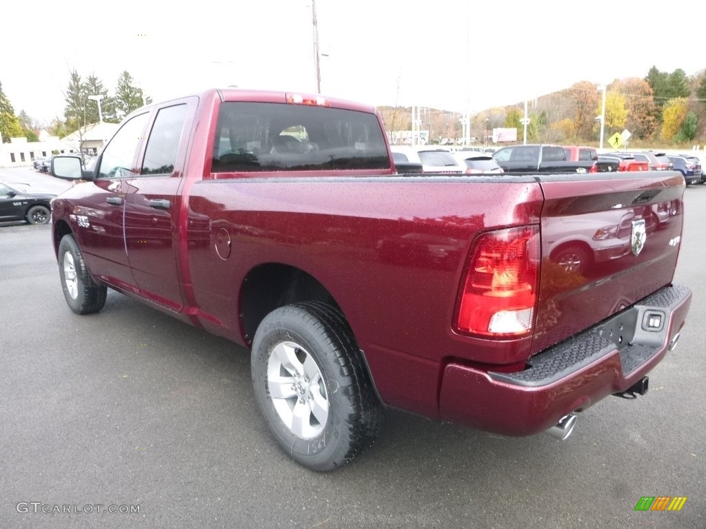 2018 1500 Express Quad Cab 4x4 - Delmonico Red Pearl / Black/Diesel Gray photo #3